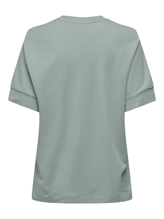 ONLY Kurzarmshirt »ONLJANY S/S O-NECK PRINT TOP BOX JRS« Viskosemischung, regular fit, Rundhals