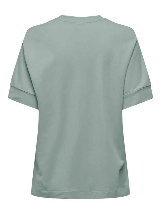 ONLY Kurzarmshirt »ONLJANY S/S O-NECK PRINT TOP BOX JRS« Viskosemischung, regular fit, Rundhals