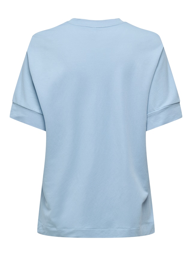 ONLY Kurzarmshirt »ONLJANY S/S O-NECK PRINT TOP BOX JRS« Viskosemischung, regular fit, Rundhals