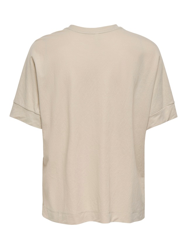 ONLY Kurzarmshirt »ONLJANY S/S O-NECK PRINT TOP BOX JRS« Viskosemischung, regular fit, Rundhals