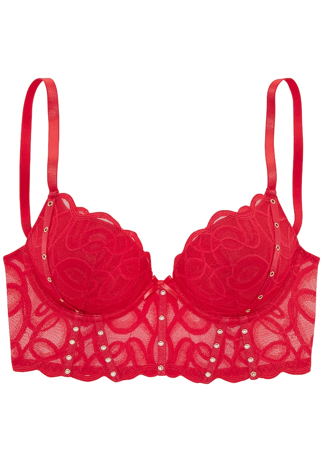 petite fleur gold by Lascana Push-up-BH », BH mit Bügel, Longline BH, als Dessous-Set kombinierbar, Luna« sexy Dessous, sexy Unterwäsche Damen