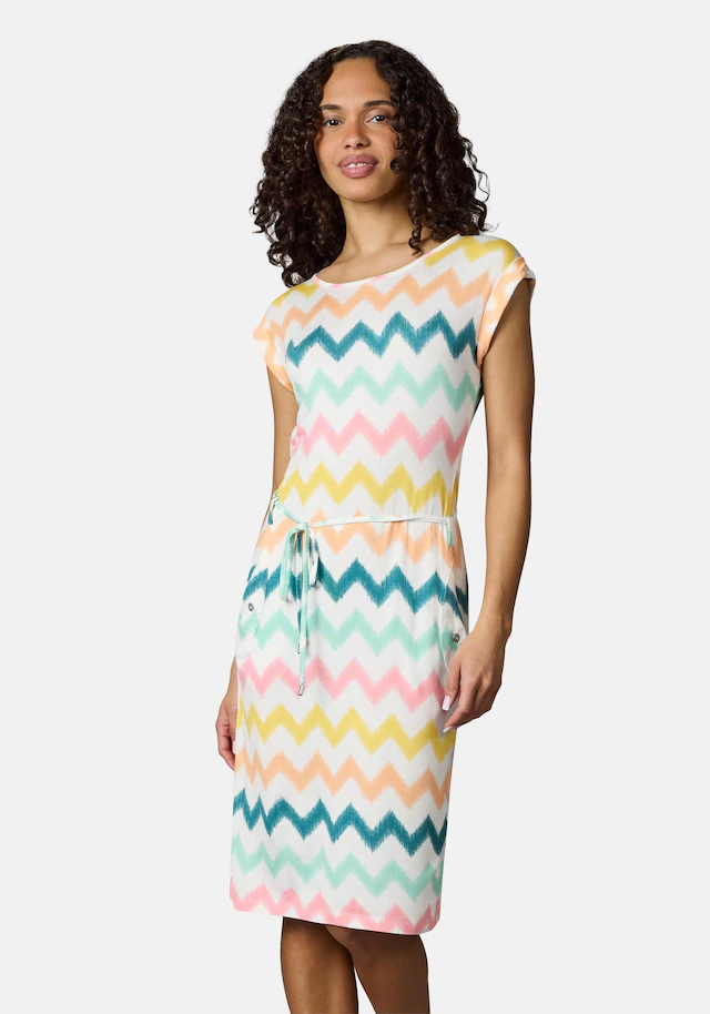 Ragwear Sommerkleid »Taggien Print« Eingrifftaschen Leichtes, bequemes Midikleid mit Muster