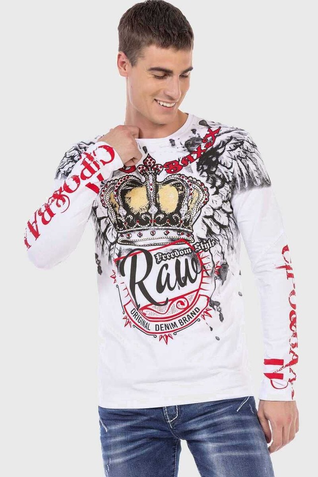 Cipo & Baxx T-Shirt »Sweatshirts« mit coolem Print