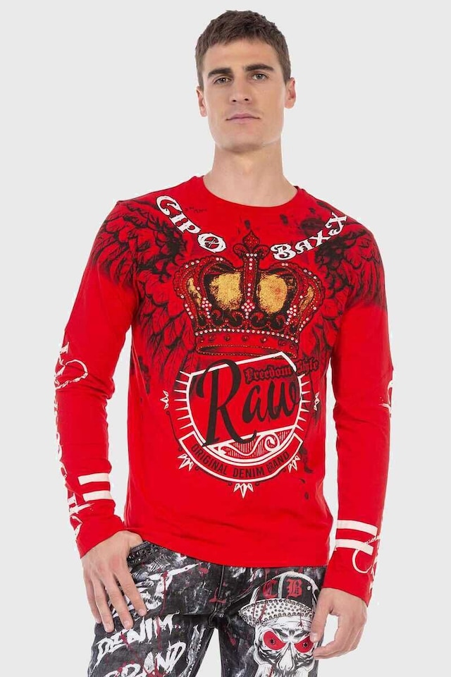 Cipo & Baxx T-Shirt »Sweatshirts« mit coolem Print