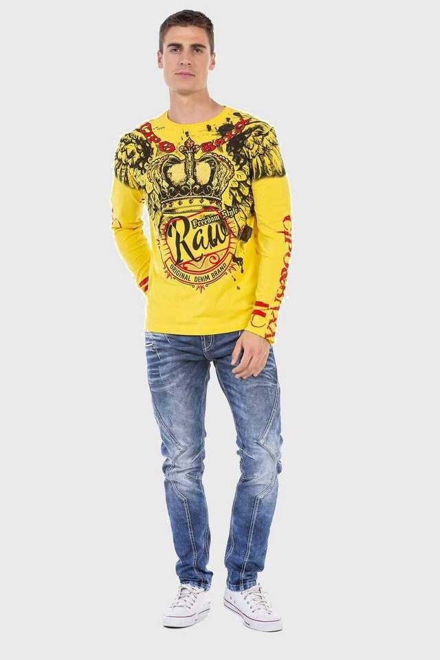 Cipo & Baxx T-Shirt »Sweatshirts« mit coolem Print