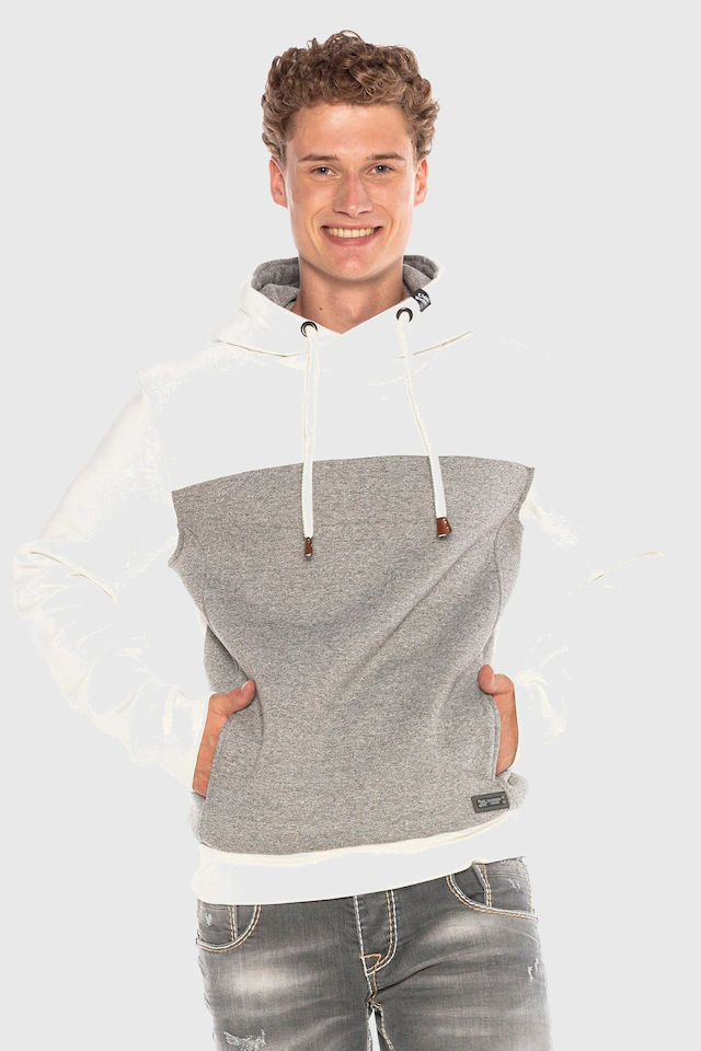 Cipo & Baxx Kapuzenpullover »Sweatshirts« 1 Stk. im Kontrast-Look