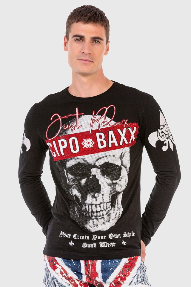 Cipo & Baxx T-Shirt »Sweatshirts« mit coolem Print