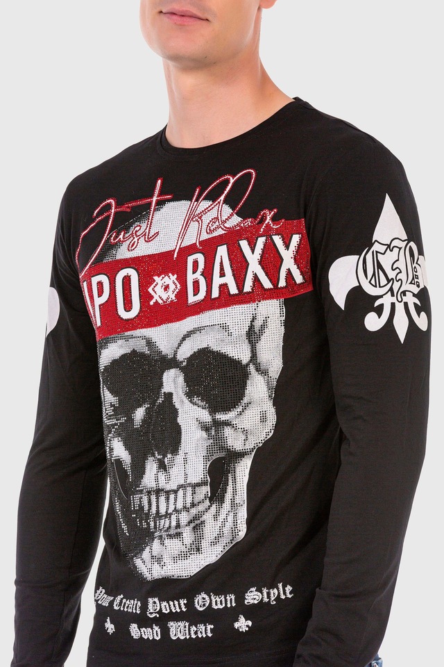 Cipo & Baxx T-Shirt »Sweatshirts« mit coolem Print