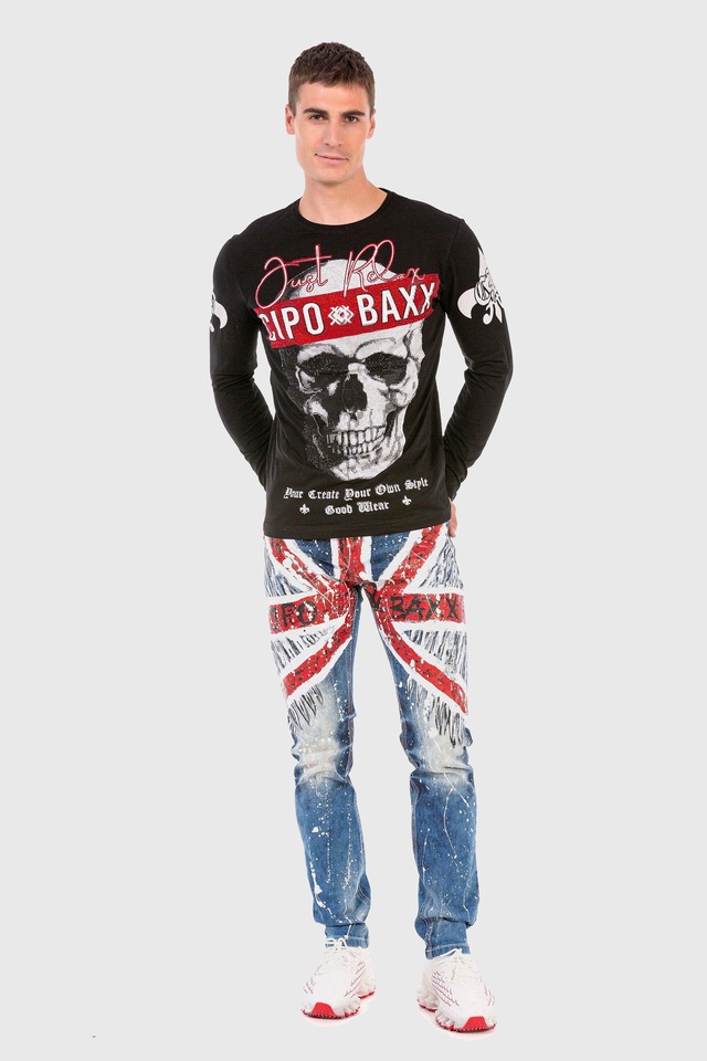 Cipo & Baxx T-Shirt »Sweatshirts« mit coolem Print
