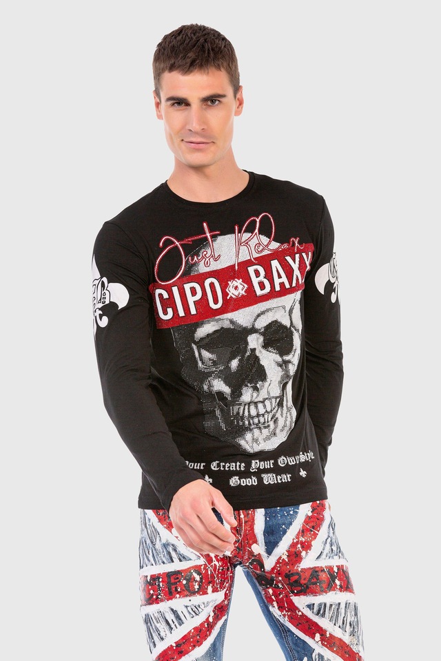 Cipo & Baxx T-Shirt »Sweatshirts« mit coolem Print