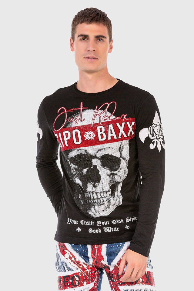 Cipo & Baxx T-Shirt »Sweatshirts« mit coolem Print