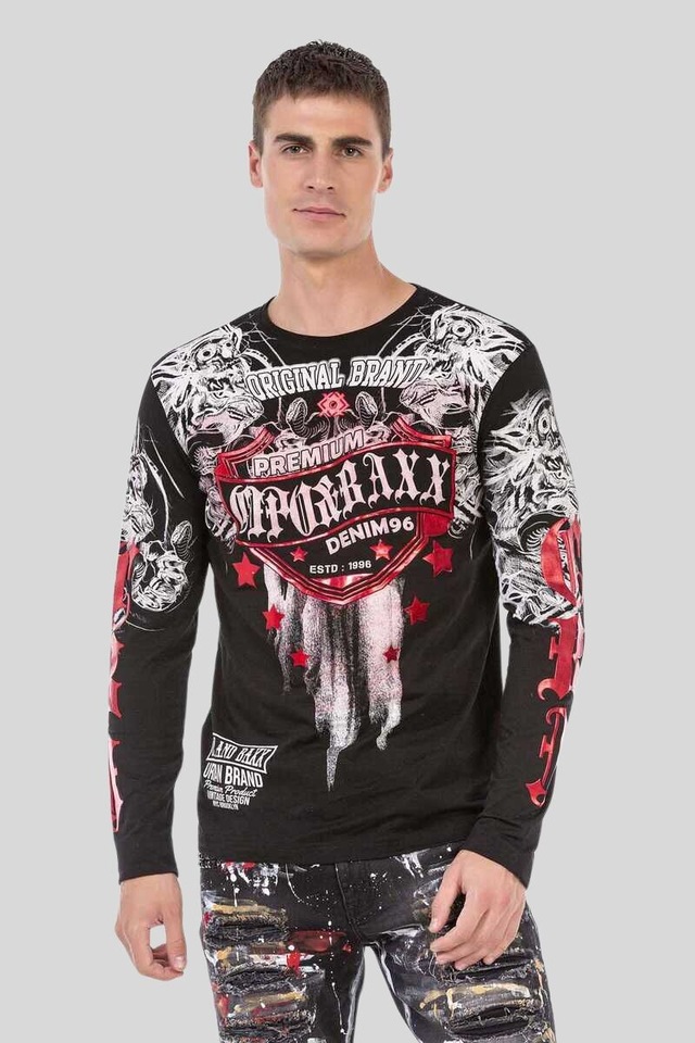 Cipo & Baxx T-Shirt »Sweatshirts« mit coolem Print
