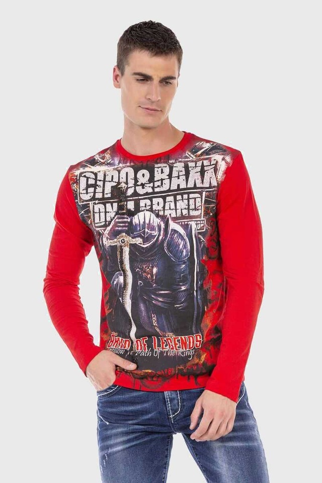 Cipo & Baxx T-Shirt »Sweatshirts« mit coolem Print
