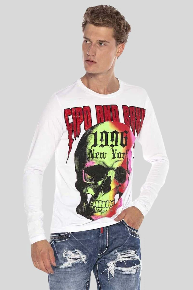 Cipo & Baxx T-Shirt »Sweatshirts« mit coolem Print