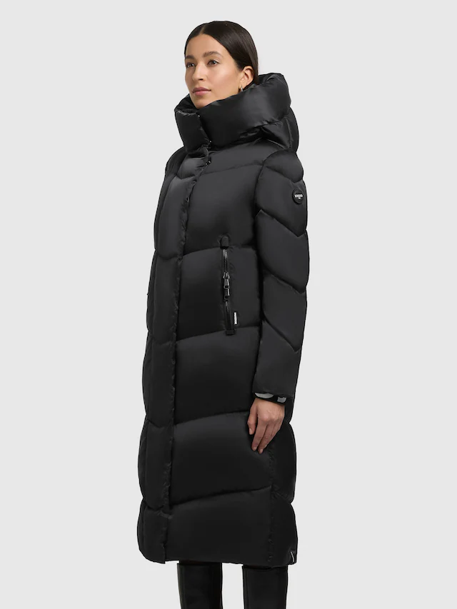 khujo Steppmantel »MANELIA2« aus Kunstfaser und Polyester, kniebedeckende Passform