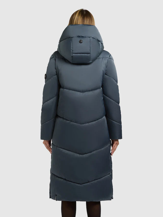 khujo Steppmantel »MANELIA2« aus Kunstfaser und Polyester, kniebedeckende Passform
