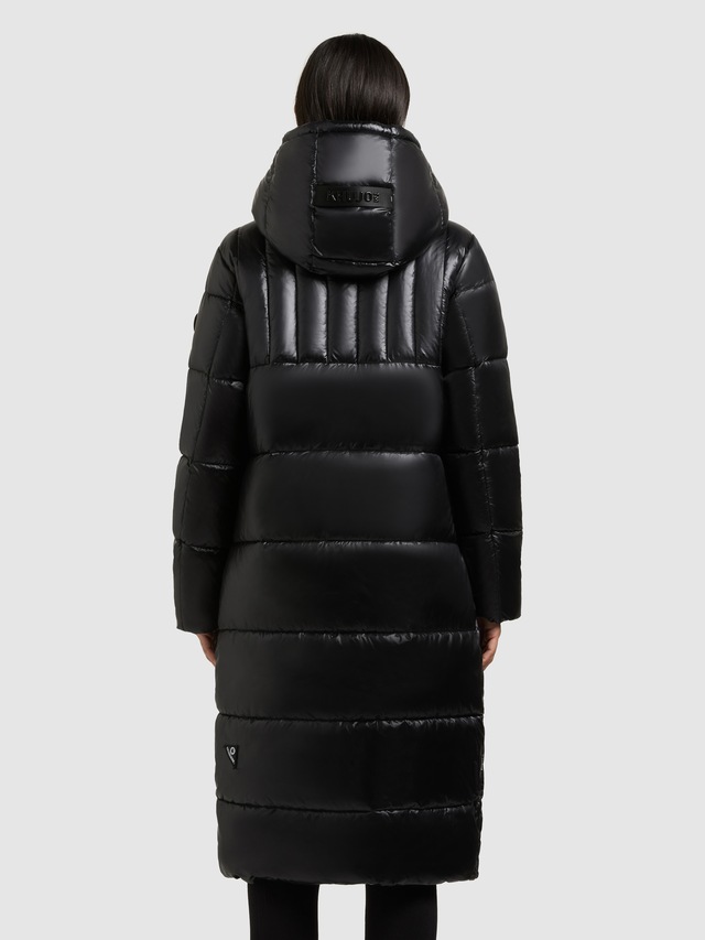 khujo Steppmantel »NASHI« aus Nylon und Polyester, knielanger Schnitt, mit 2-Wege-Reißverschluss