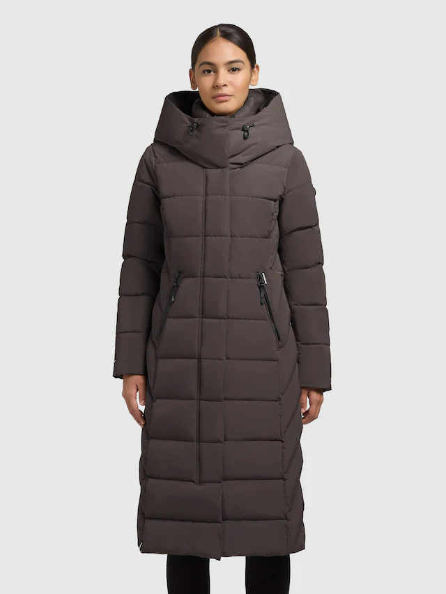 khujo Steppmantel »TAMKE« aus Polyester und Nylon, gerade Passform