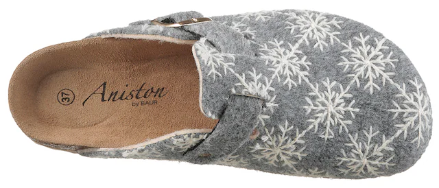Aniston SHOES Clog Clog, Hausschuh, Homeslipper, verstellbare Schnalle