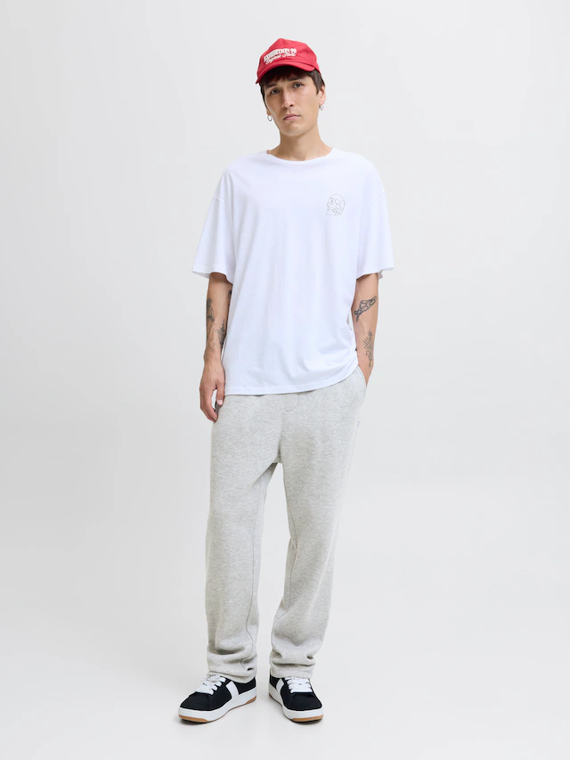 Jack & Jones Sweathose »JPSTKANE BRADLEY UNCUFFED SWT PANTS NOOS« Materialmix, relaxed fit