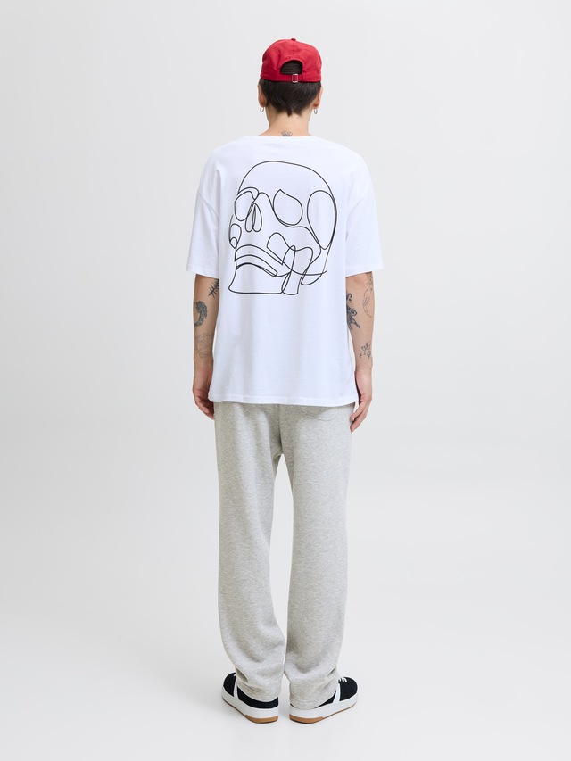 Jack & Jones Sweathose »JPSTKANE BRADLEY UNCUFFED SWT PANTS NOOS« Materialmix, relaxed fit