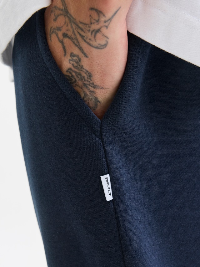 Jack & Jones Sweathose »JPSTKANE BRADLEY UNCUFFED SWT PANTS NOOS« Materialmix, relaxed fit