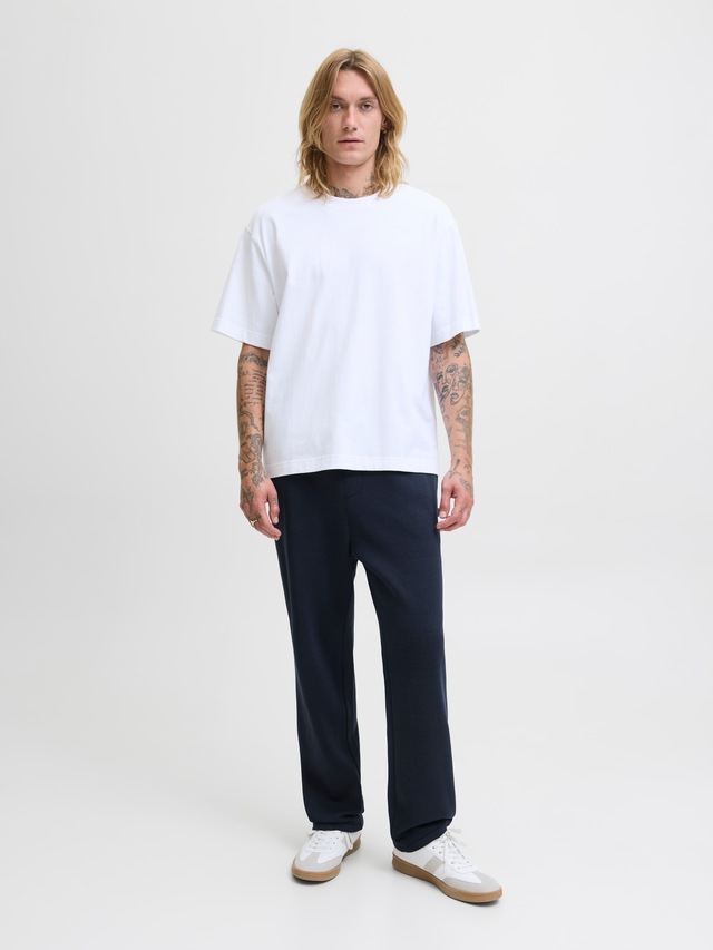 Jack & Jones Sweathose »JPSTKANE BRADLEY UNCUFFED SWT PANTS NOOS« Materialmix, relaxed fit