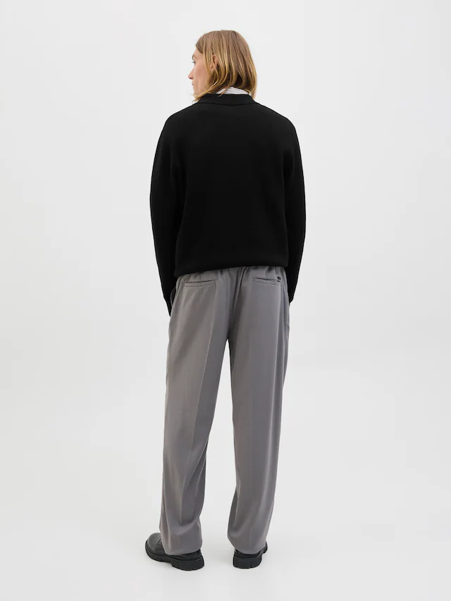 Jack & Jones Polokragenpullover »JPRBLAMILANO STITCH KNIT ZIP POLO SN« Baumwolle, locker geschnitten
