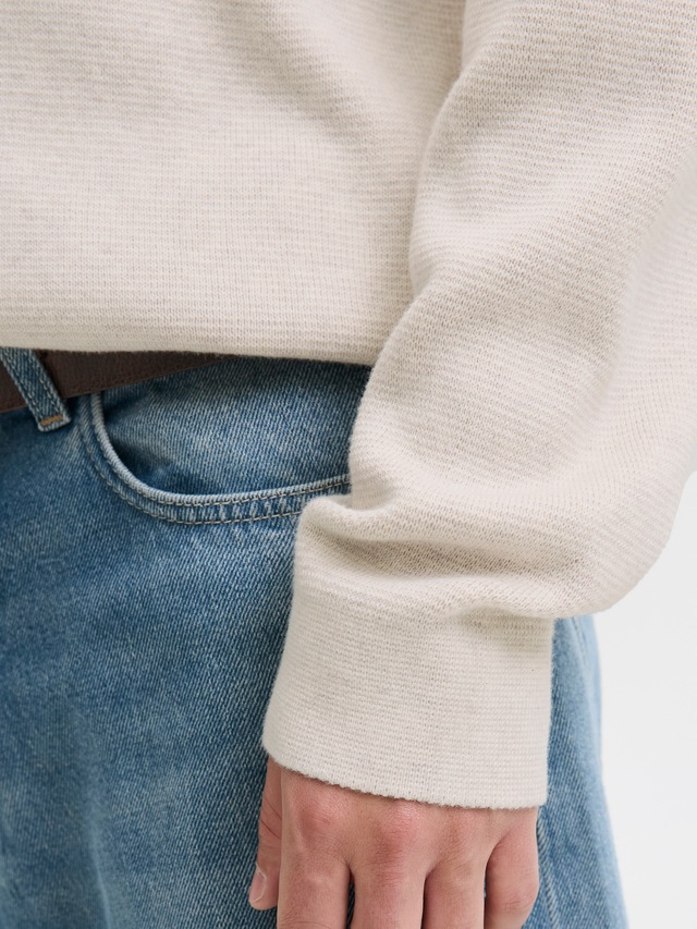 Jack & Jones Polokragenpullover »JPRBLAMILANO STITCH KNIT ZIP POLO SN« Baumwolle, locker geschnitten
