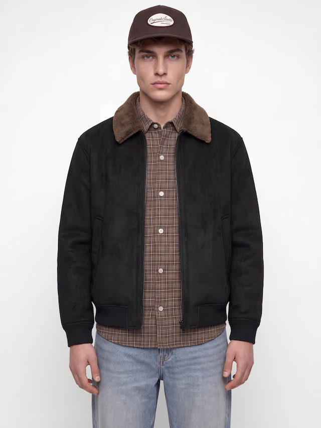 Jack & Jones Bomberjacke »JPRCCLUKE BOMBER JACKET SN« ohne Kapuze Kunstfaser, regular fit