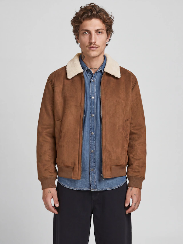 Jack & Jones Bomberjacke »JPRCCLUKE BOMBER JACKET SN« ohne Kapuze Kunstfaser, regular fit