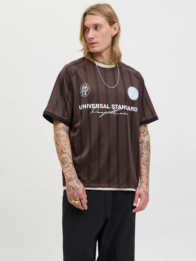 Jack & Jones Trainingsshirt »JCOCOVER RETRO FOOTBALL TEE SS LN«