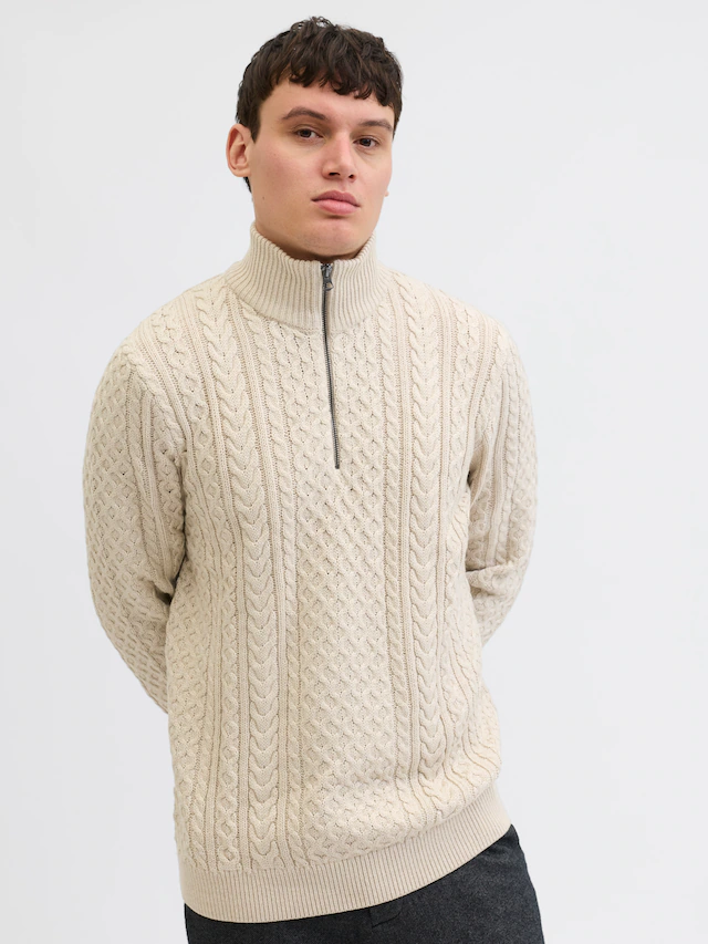 Jack & Jones Troyer »JPRBLUSEAN KNIT CABLE HALF ZIP SN«