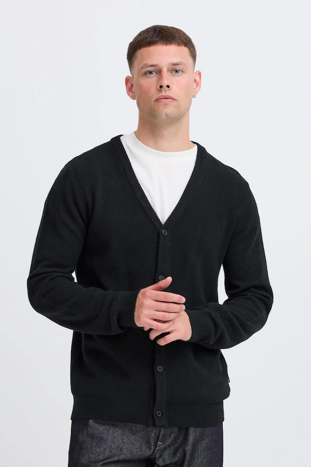 Blend Strickjacke »BHBRANKO CARDIGAN KNIT« mit Knopfleiste, aus Wollmischung, Regular Fit, hüftbedeckende Länge