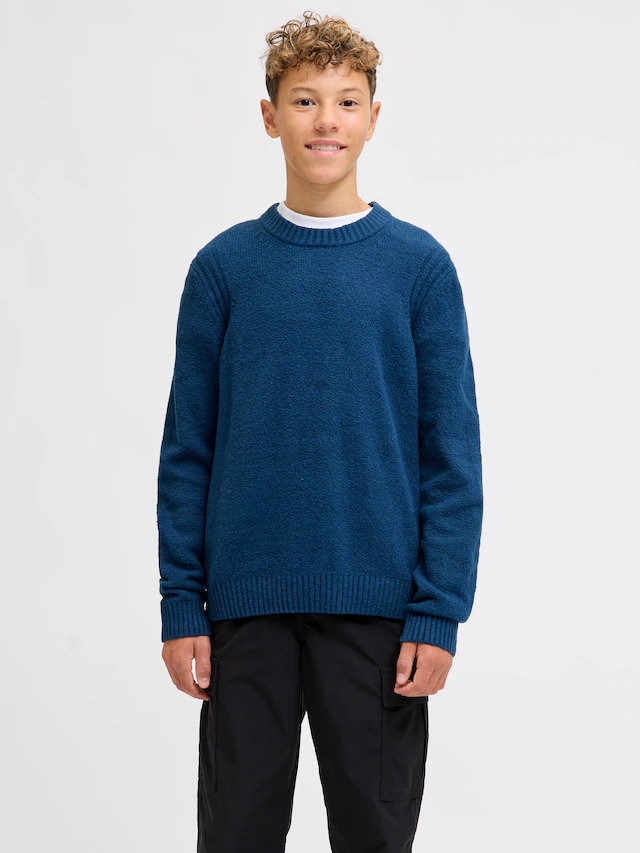 Jack & Jones Junior Rundhalspullover »JCOPOINT KNIT BOUCLE CREW NECK BF JNR«
