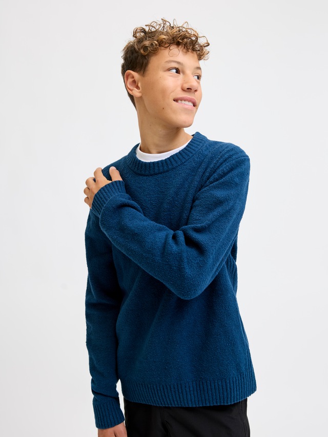Jack & Jones Junior Rundhalspullover »JCOPOINT KNIT BOUCLE CREW NECK BF JNR«