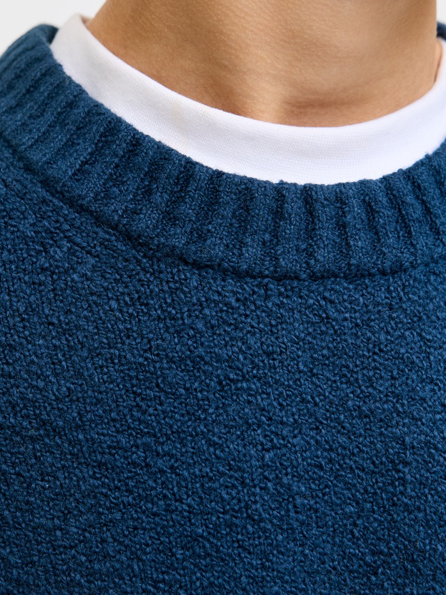 Jack & Jones Junior Rundhalspullover »JCOPOINT KNIT BOUCLE CREW NECK BF JNR«