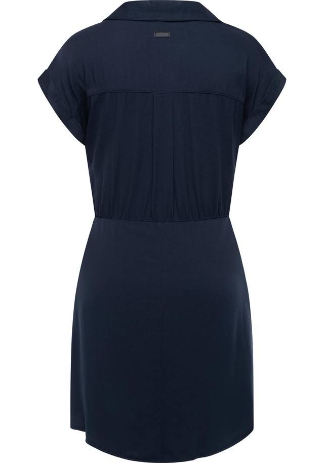 Ragwear Blusenkleid »Bahaya« Brusttasche stylisches Damen Sommerkleid mit Bindeband