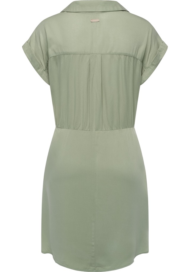 Ragwear Blusenkleid »Bahaya« Brusttasche stylisches Damen Sommerkleid mit Bindeband