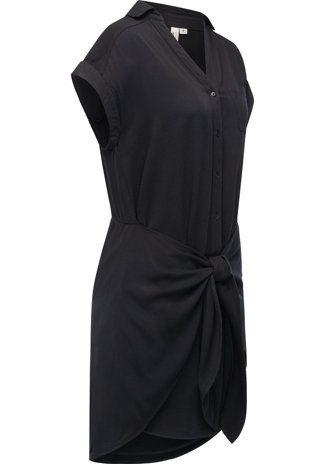 Ragwear Blusenkleid »Bahaya« Brusttasche stylisches Damen Sommerkleid mit Bindeband