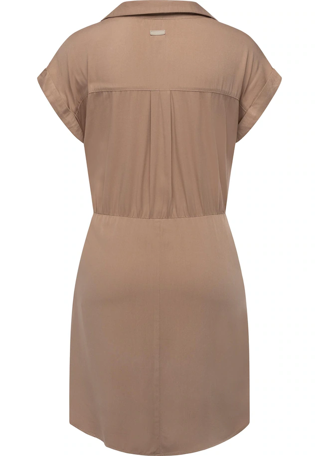 Ragwear Blusenkleid »Bahaya« Brusttasche stylisches Damen Sommerkleid mit Bindeband