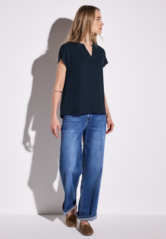 STREET ONE Hemdbluse aus softer Viskose