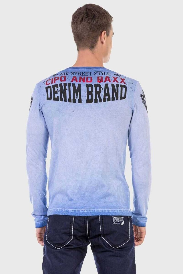 Cipo & Baxx T-Shirt »Sweatshirts« mit Print und sportlichem Look
