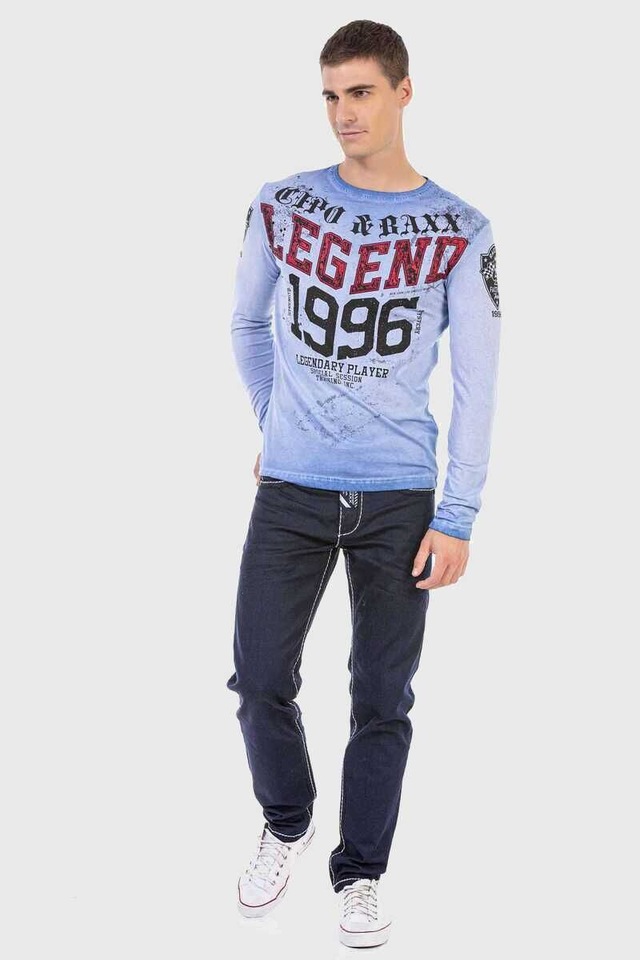 Cipo & Baxx T-Shirt »Sweatshirts« mit Print und sportlichem Look