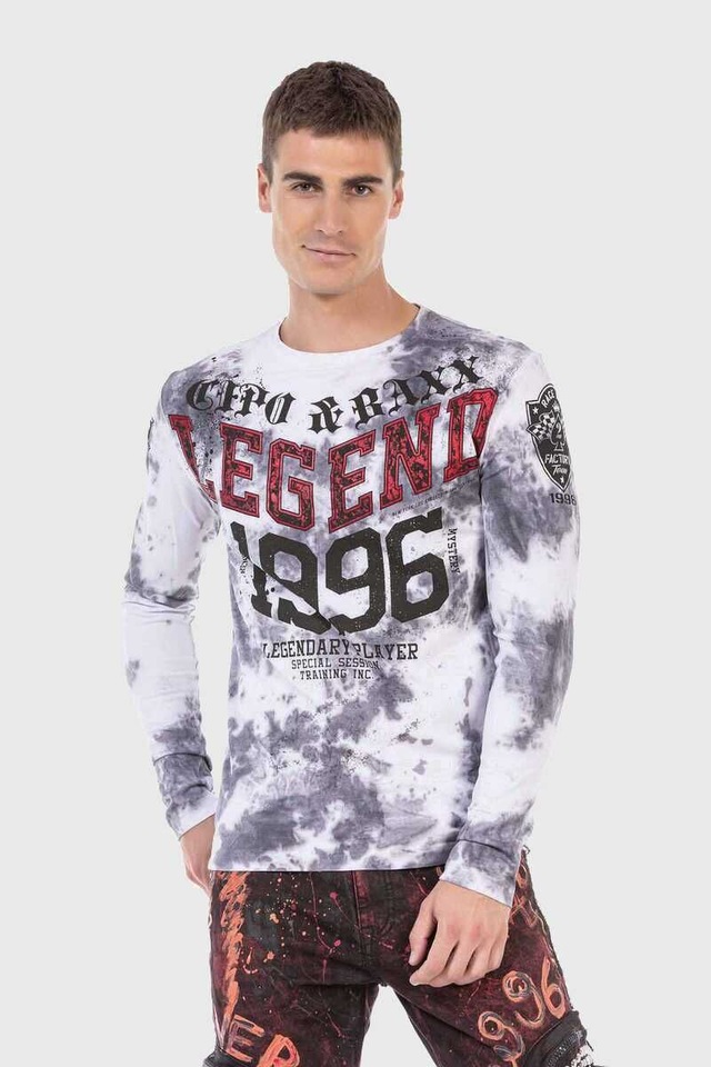 Cipo & Baxx T-Shirt »Sweatshirts« mit Print und sportlichem Look