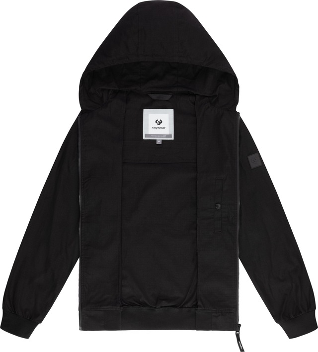Ragwear Outdoorjacke »Garoo« mit Kapuze Stylische Herren Übergangsjacke aus Ripstop-Material