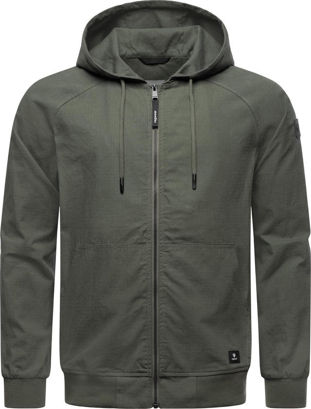 Ragwear Outdoorjacke »Garoo« mit Kapuze Stylische Herren Übergangsjacke aus Ripstop-Material