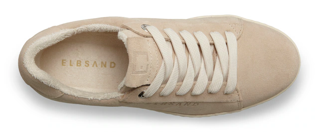 Elbsand Sneaker »Freizeitschuh, Lederschuh, Ledersneaker, Turnschuh, Schnürschuhe« aus Leder mit Plateausohle und austauschbaren Schnürsenkeln