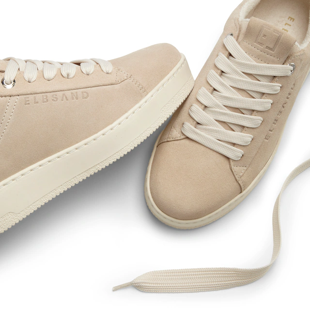 Elbsand Sneaker »Freizeitschuh, Lederschuh, Ledersneaker, Turnschuh, Schnürschuhe« aus Leder mit Plateausohle und austauschbaren Schnürsenkeln