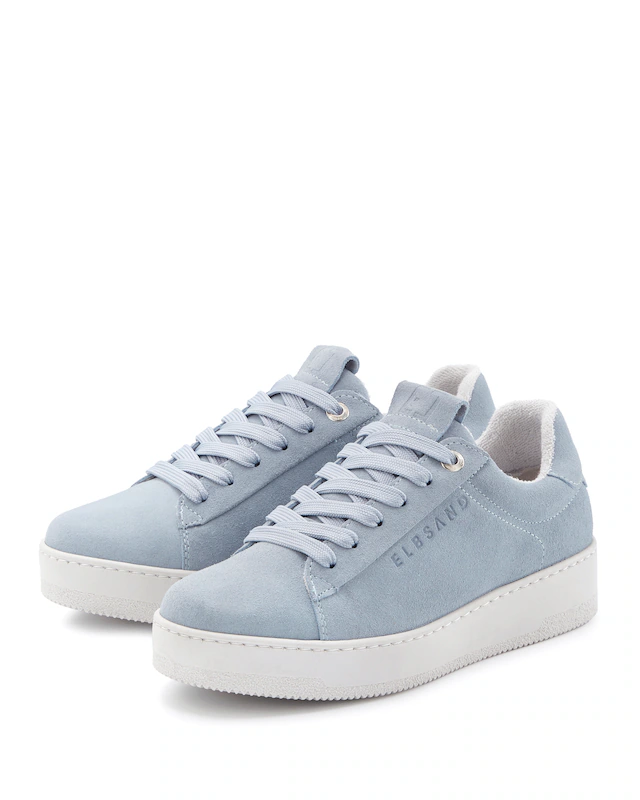 Elbsand Sneaker »Freizeitschuh, Lederschuh, Ledersneaker, Turnschuh, Schnürschuhe« aus Leder mit Plateausohle und austauschbaren Schnürsenkeln